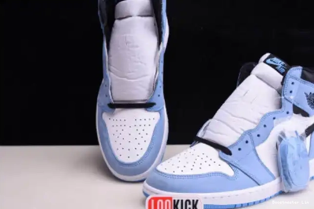 Boostmaster lin BLACK 1 WHITE BLUE UNIVERSITY RETRO 555088-134 JORDAN HIGH AIR 0505